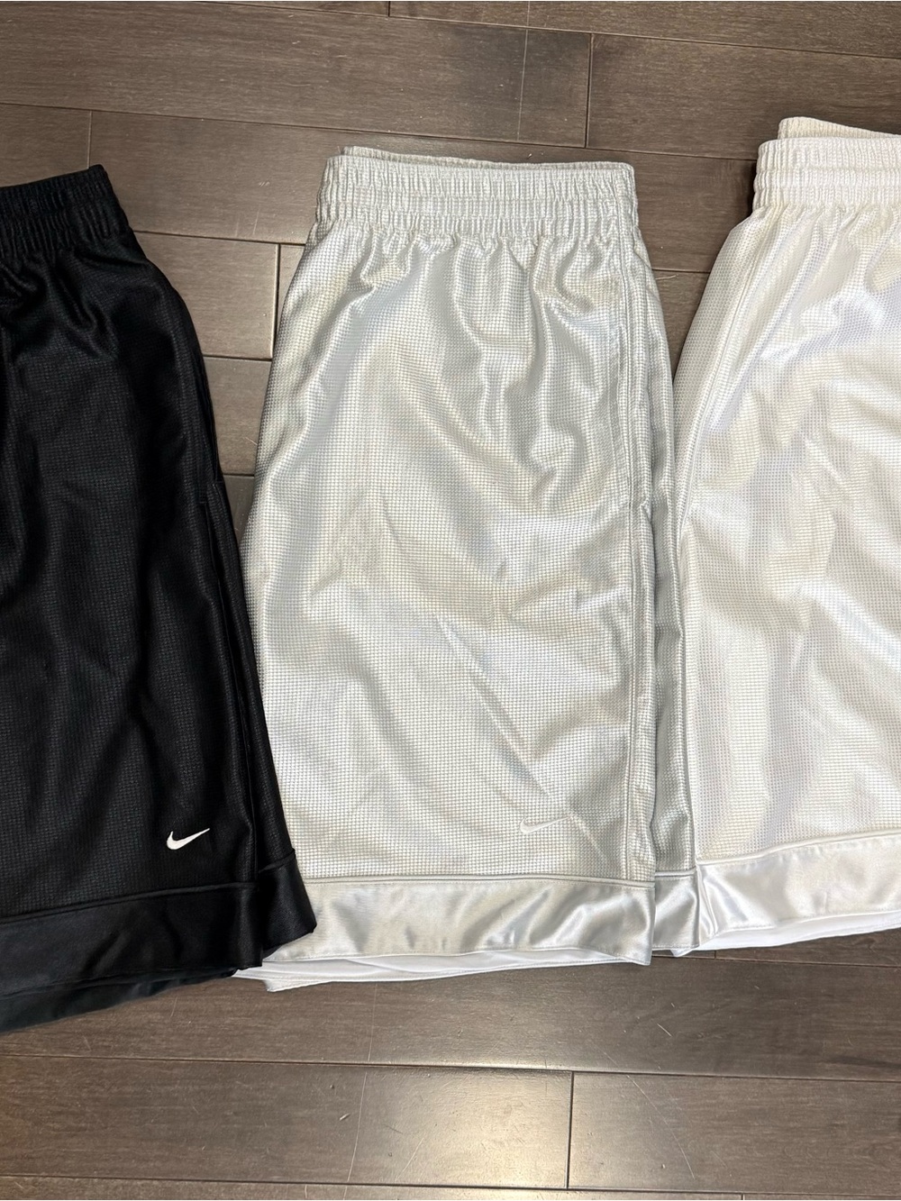 Nike Black and White Athletic Mesh Shorts Set